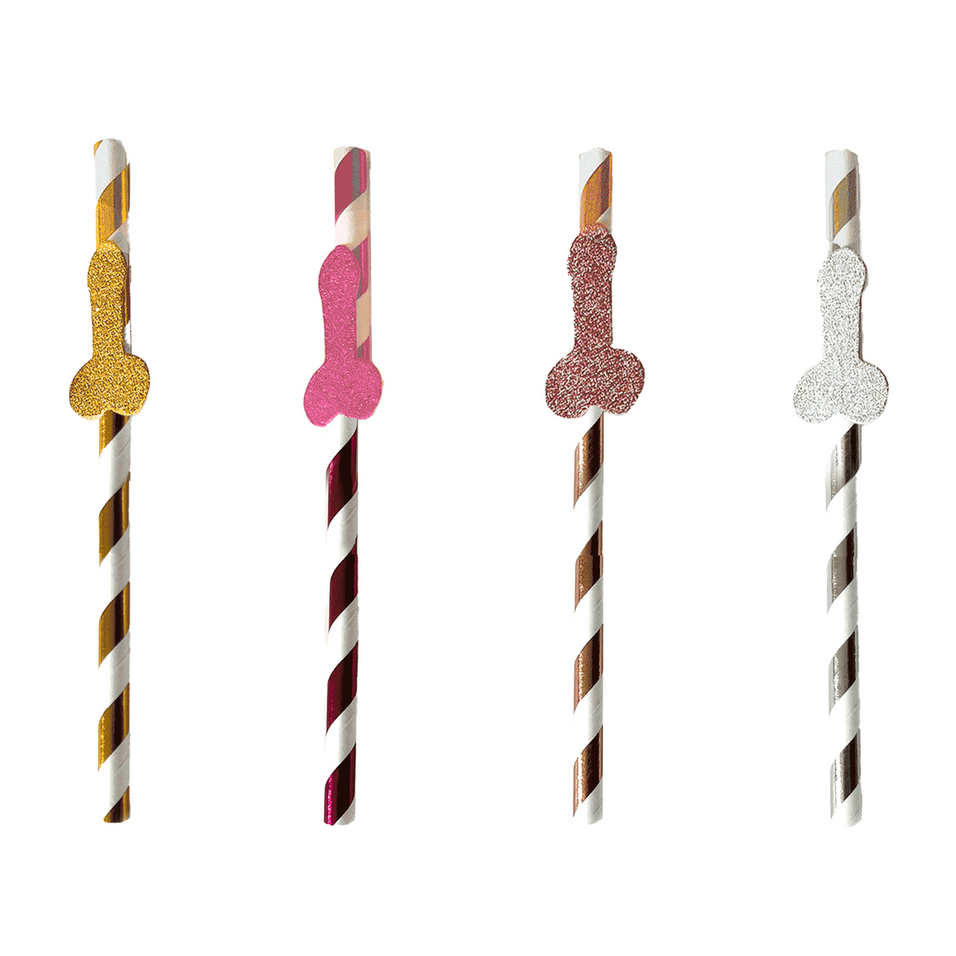 Glitterati - Penis Party Cocktail Straws