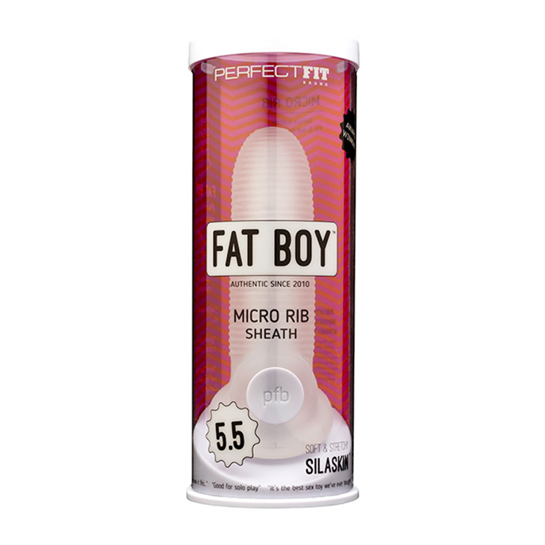 Fat Boy Micro Ribbed Sheath - Dildo - 6 / 14 cm