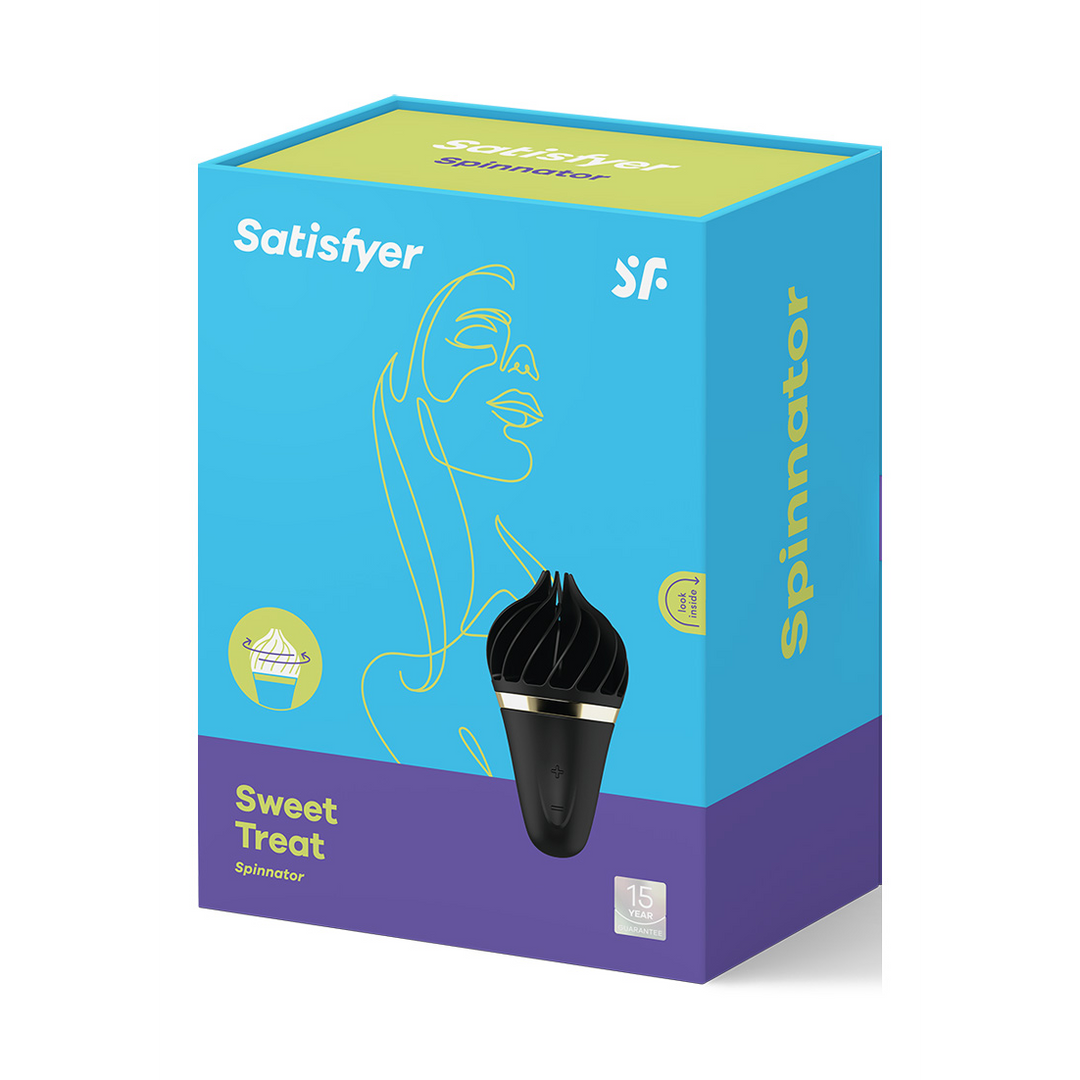 Sweet Treat - Stimulating Tongue Spinnator - Black/Gold