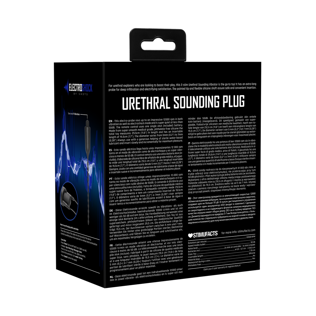 E-Stimulation Vibrating Urethral Sounding Plug