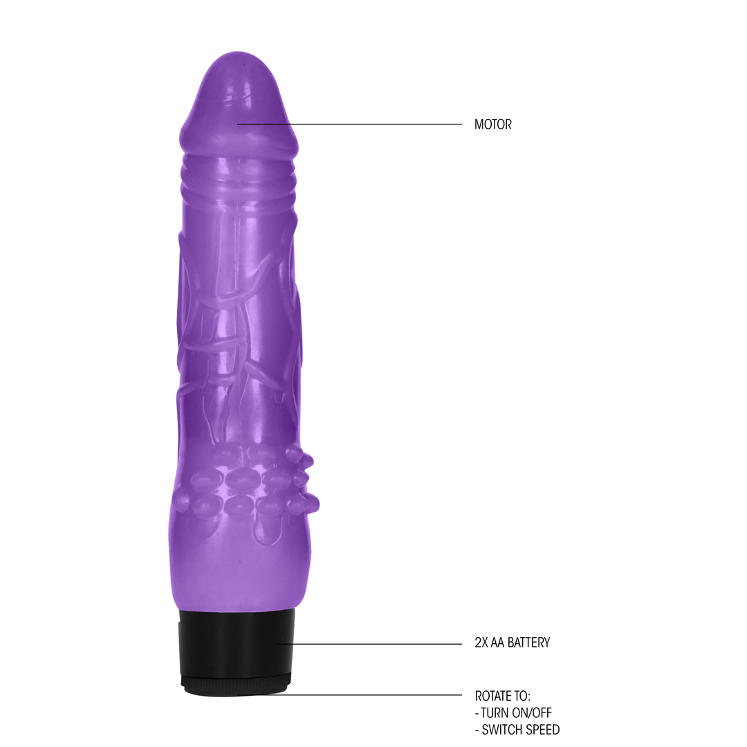 Fat Realistic Dildo Vibrator - 8 / 20 cm