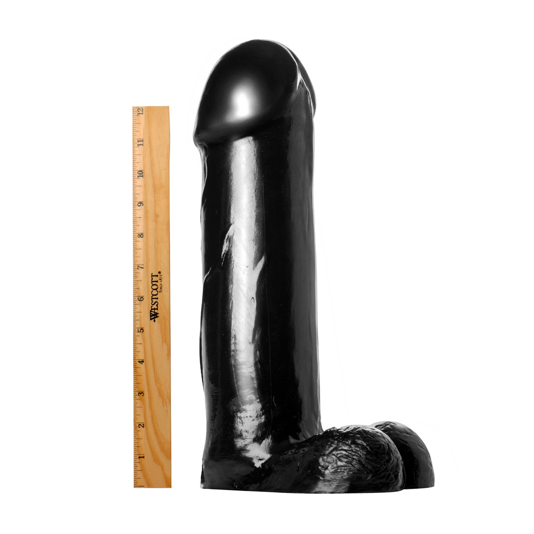 The Titan Dildo - XXL - 14.5 inch - Black