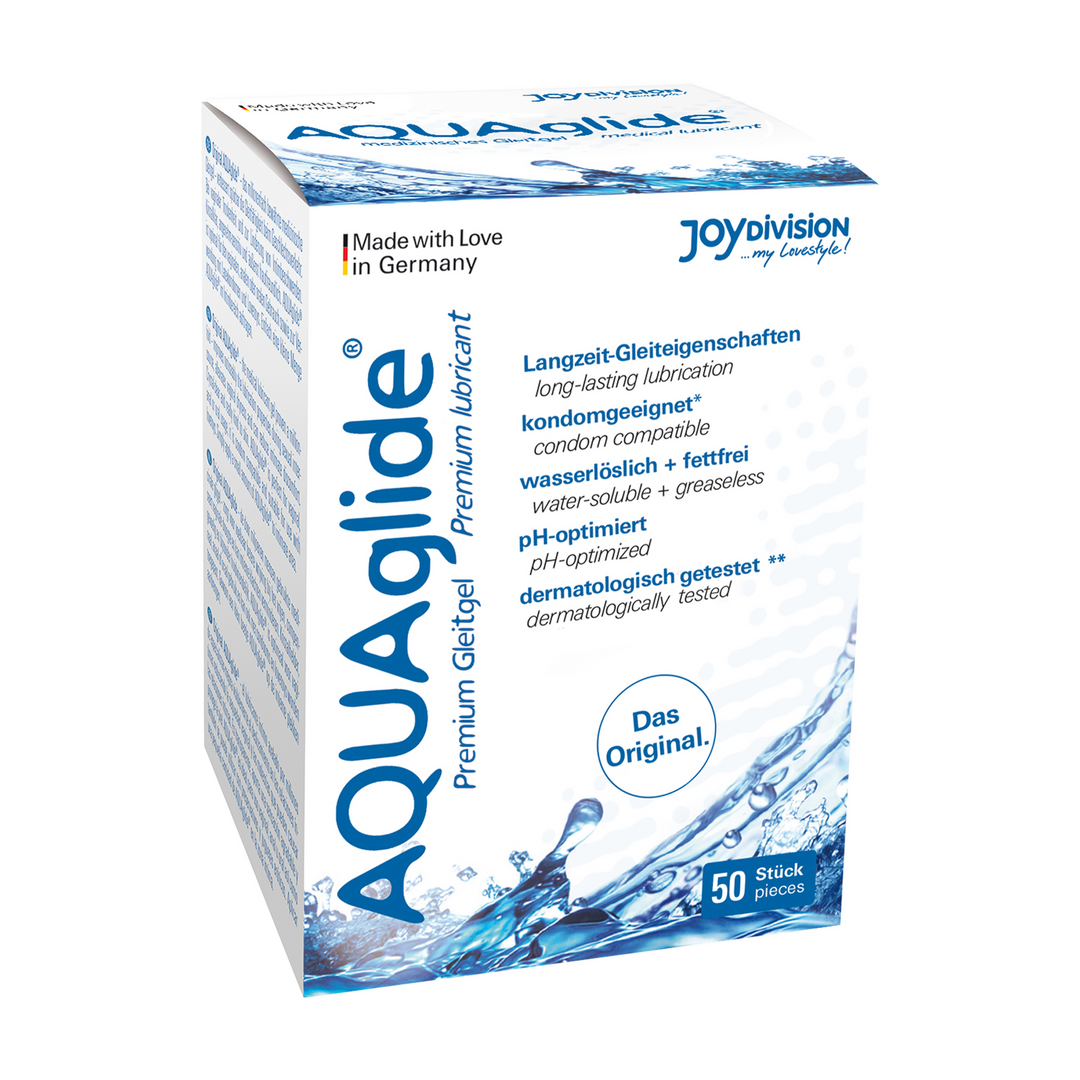 AQUAglide Neutral - Waterbased Anal Lubricant - Single Porions - 50 Pieces á 0.1 fl oz / 3 ml