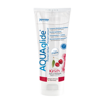 AQUAglide Neutral - Flavored Waterbased Lubricant - Cherry - 3 fl oz / 100 ml