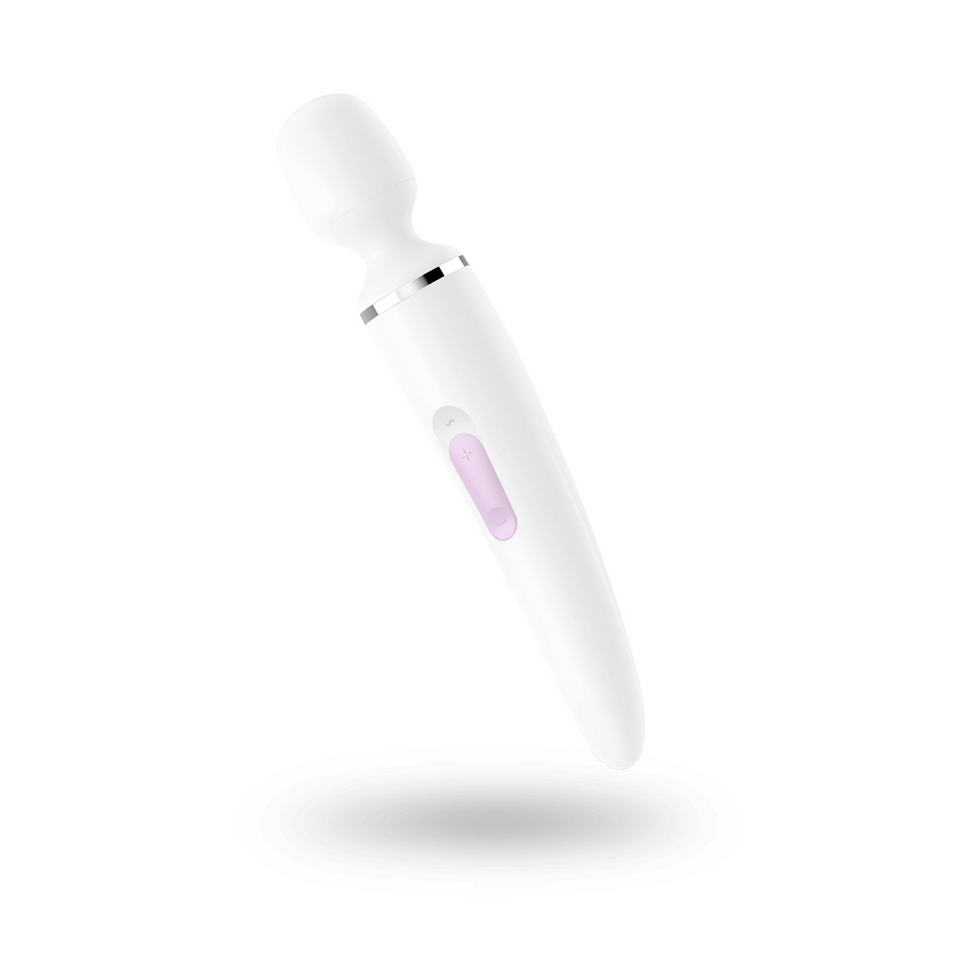 Wand-er Woman - Wand Vibrator - White/Chrome