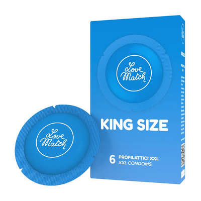 King Size - Condoms - 2.4 / 60 mm - 6 Pieces