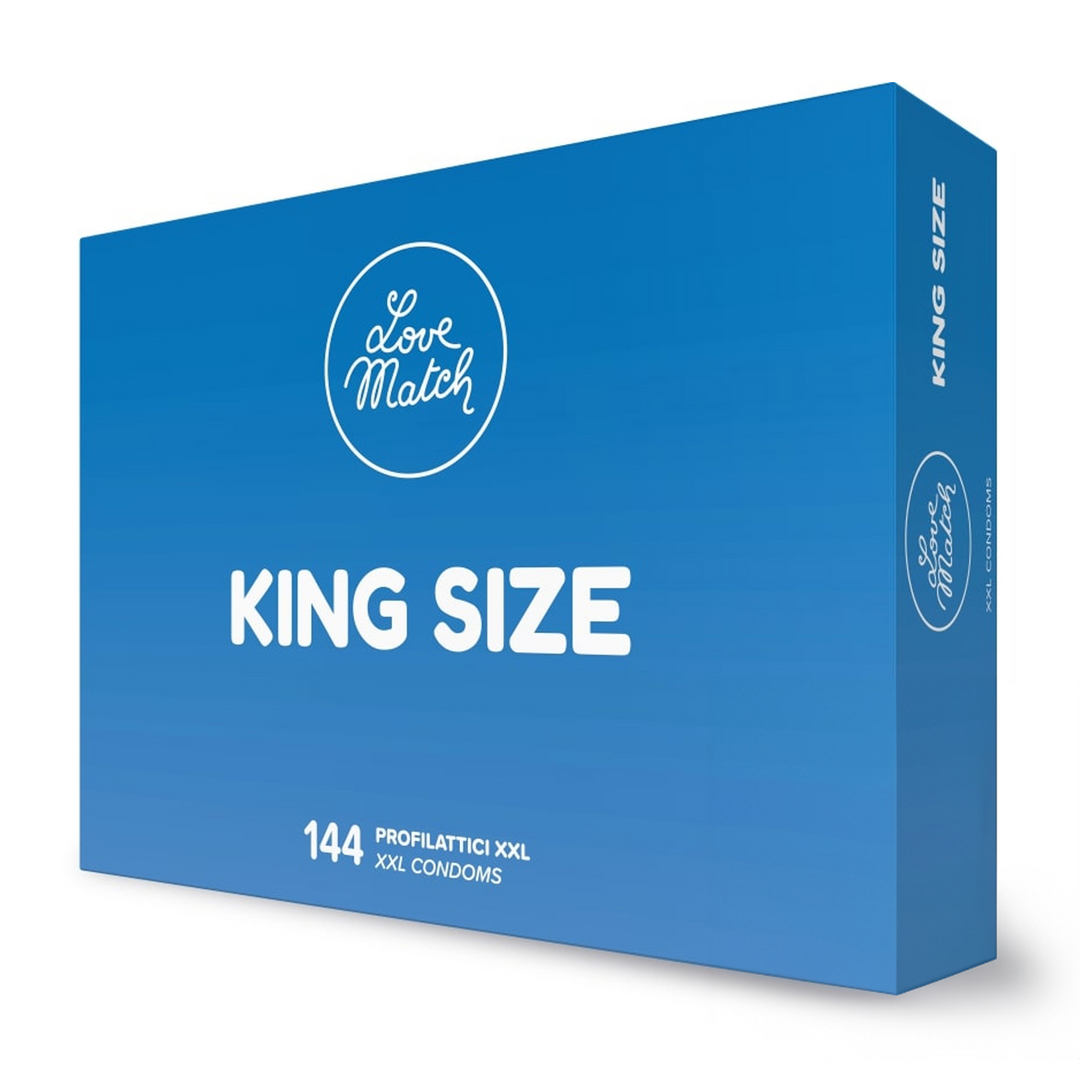 King Size - Condoms - 2.4 / 60 mm - 144 Pieces