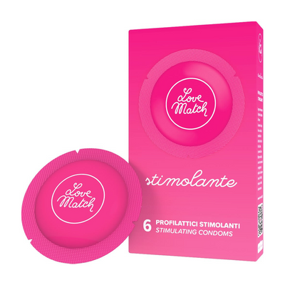 Stimolante - Ribs and Dots Condoms - 6 Pieces