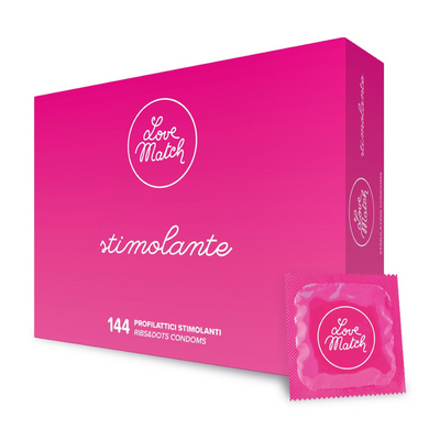 Stimolante - Ribs and Dots Condoms - 144 Pieces