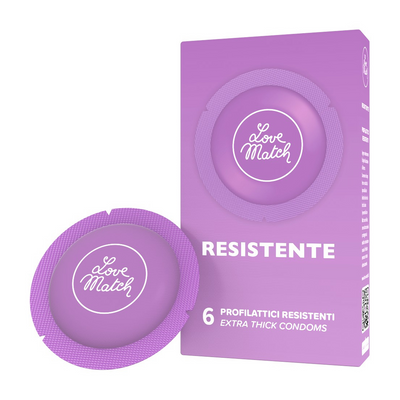 Resistente - Strong Condoms - 6 Pieces