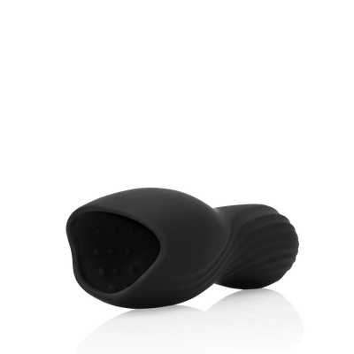 Vibrating Masturbator Sleeve - Licorice Black