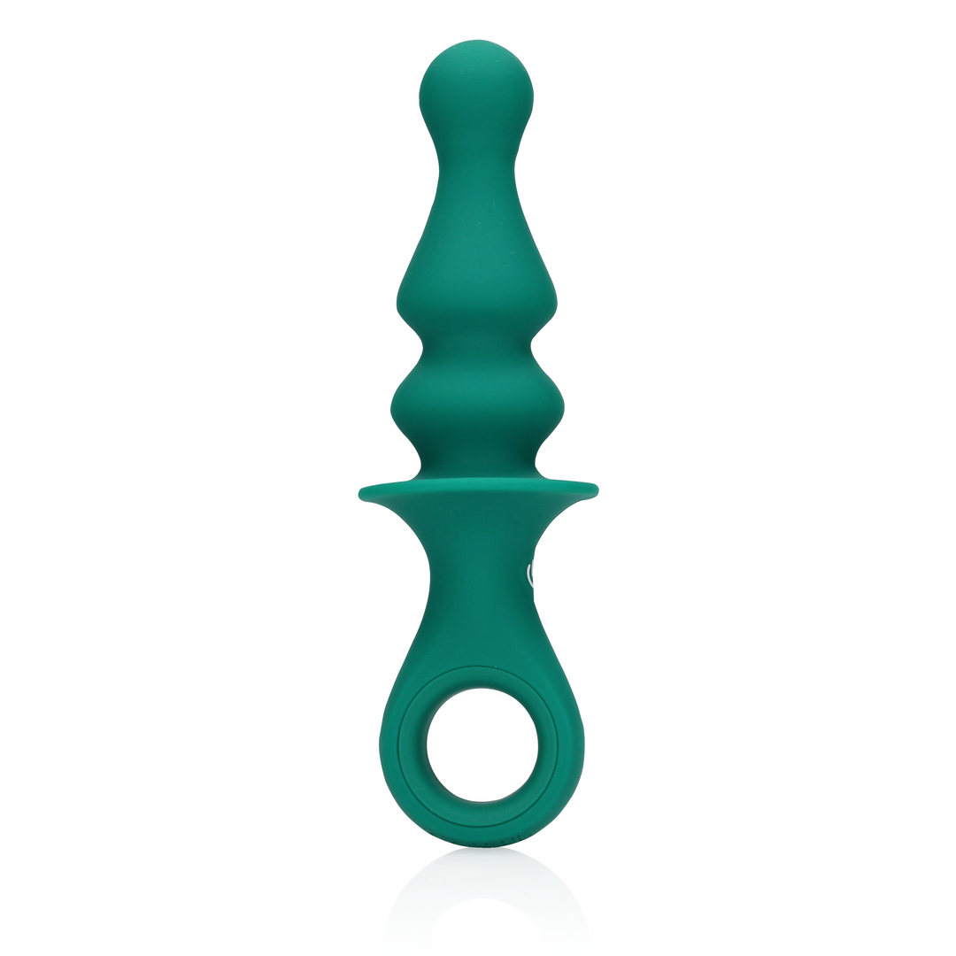 Pawn Shaped Anal Vibrator - Peacock Plume