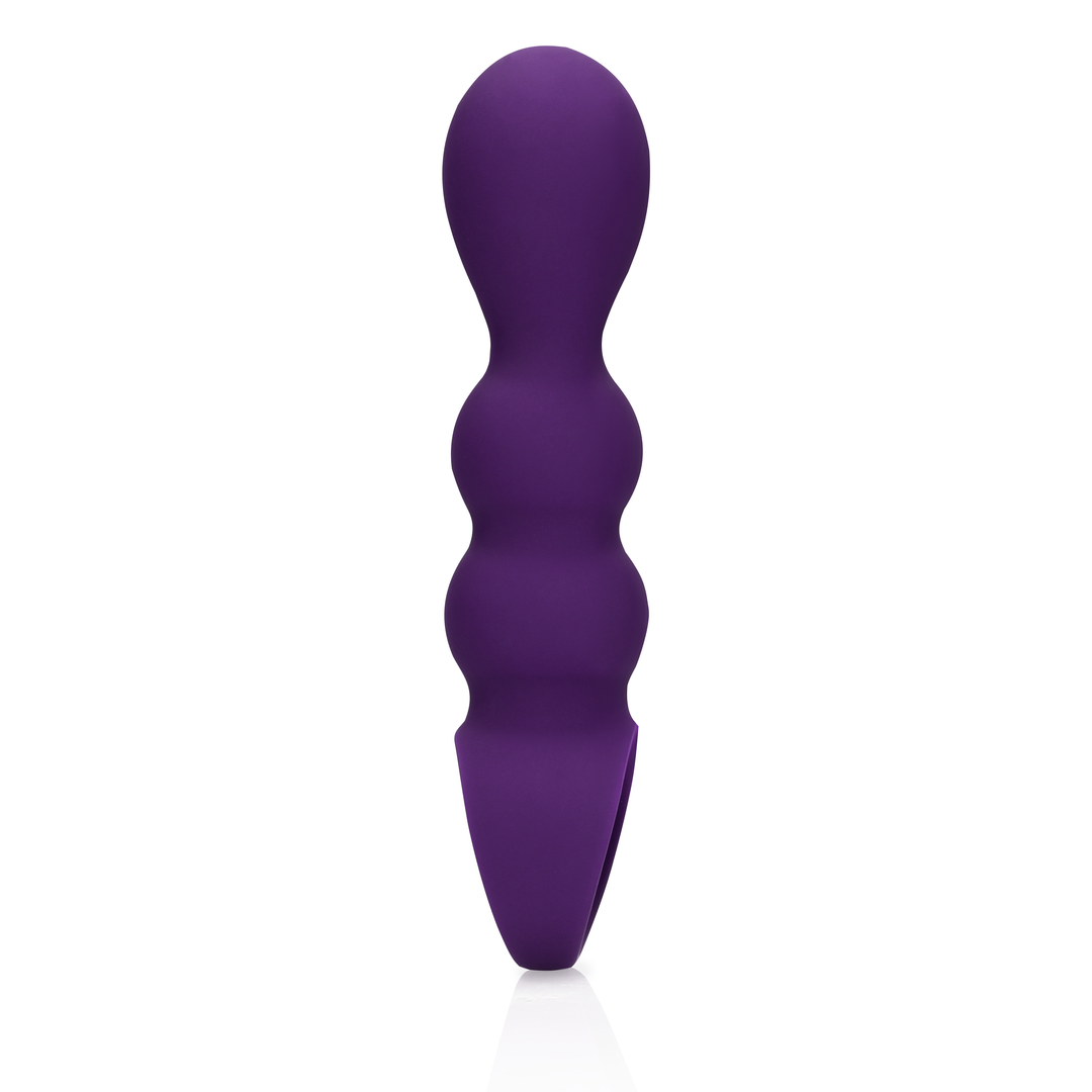 Teardrop Shaped Anal Vibrator - Clear Purple