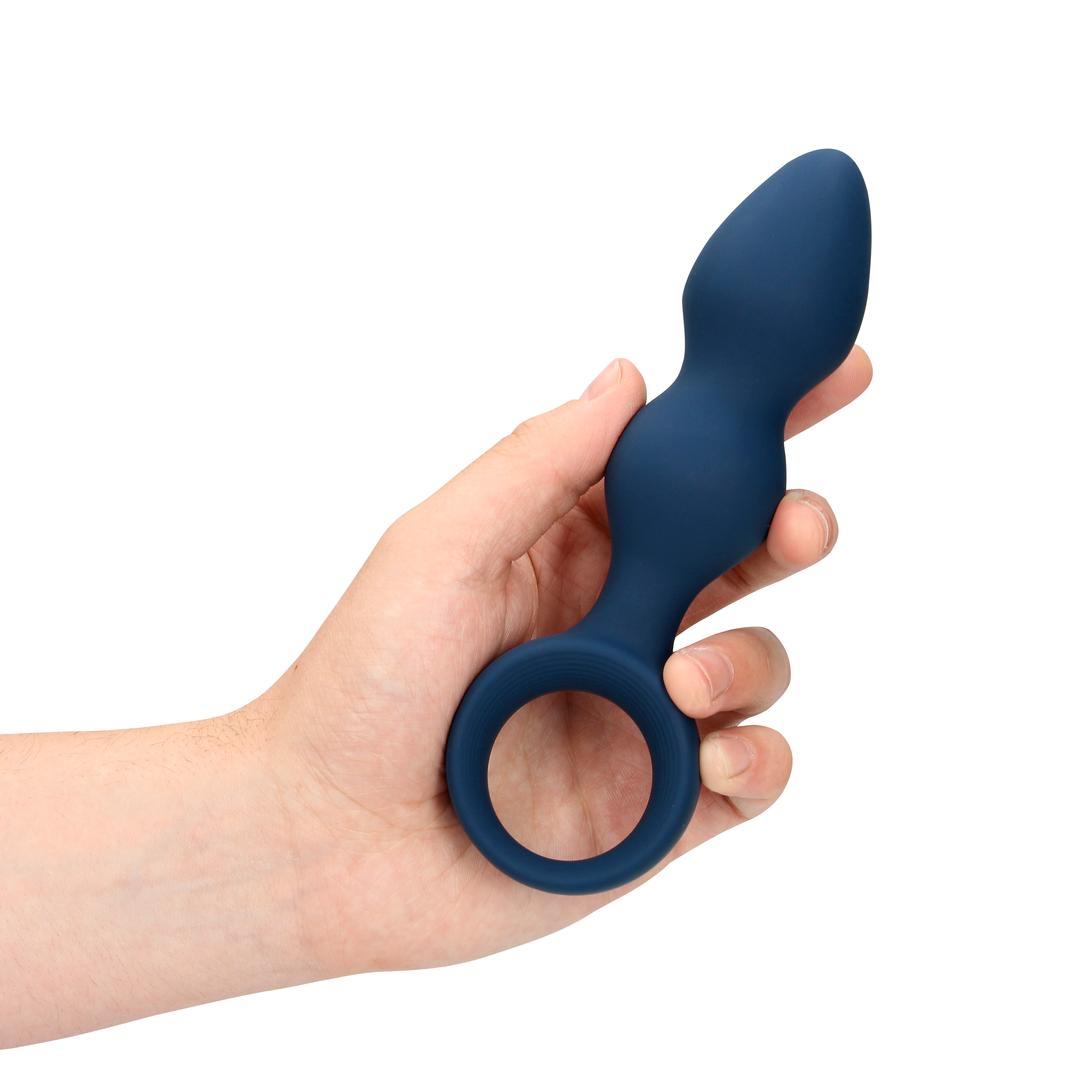 Teardrop Shaped Anal Plug - Large - Baltic Blue