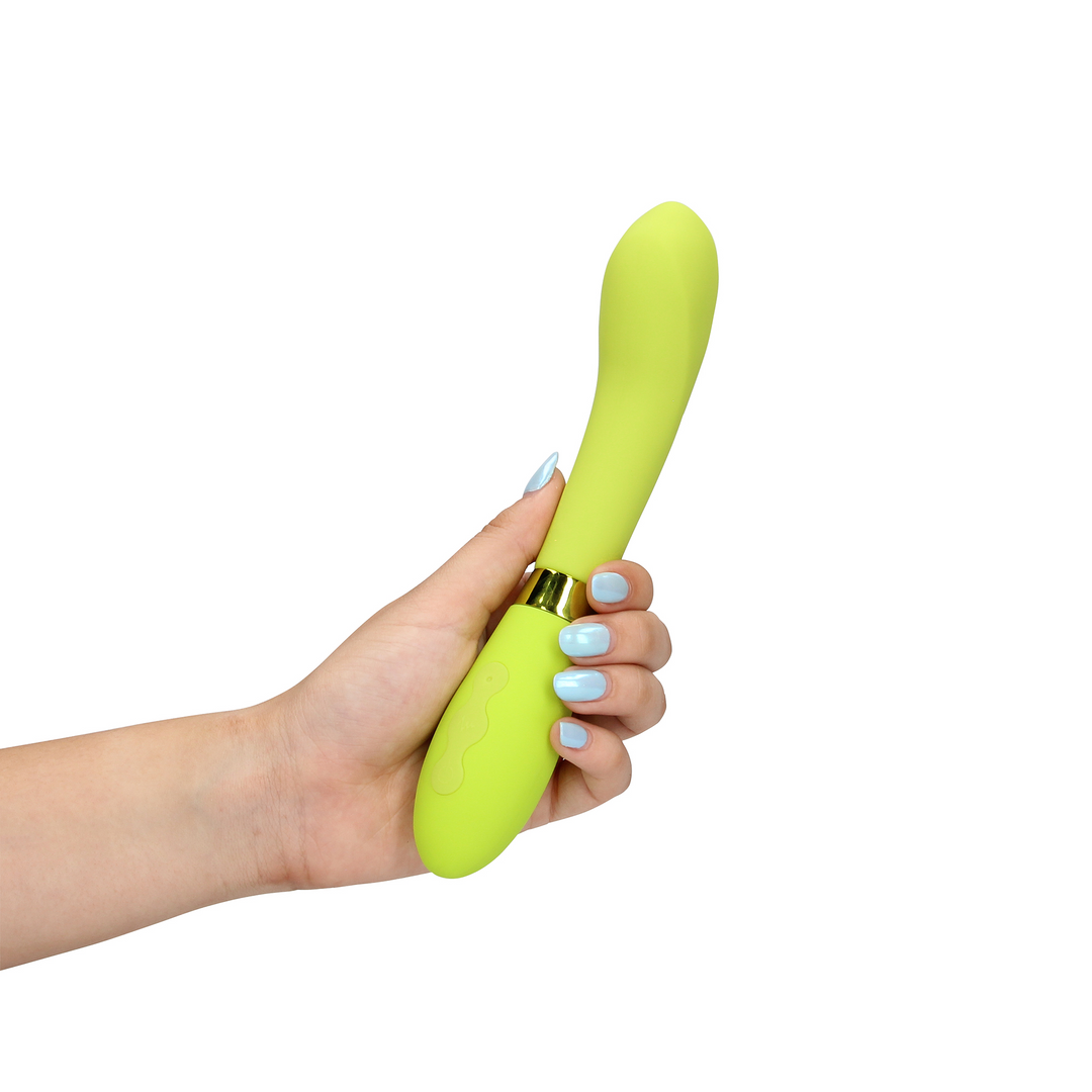 Silicone G-Spot Vibrator - Lime Passion