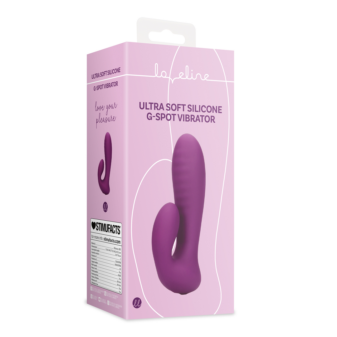 Ultra Soft Silicone G-Spot Vibrator - Orchidee Purple