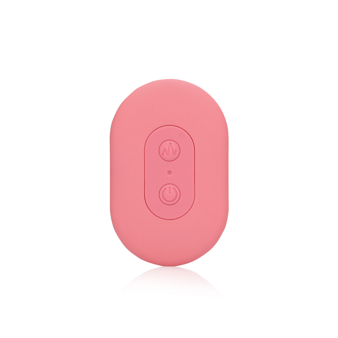 Ultra Soft Silicone Egg Vibrator with Remote Control - Pink Arabesque