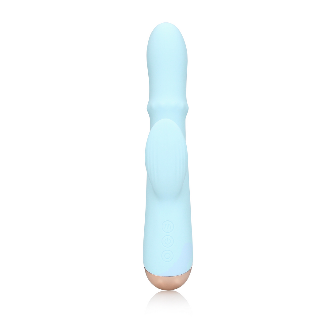 Pulse Wave and Up-and-Down Moving Ring Vibrator - Arctic Blue