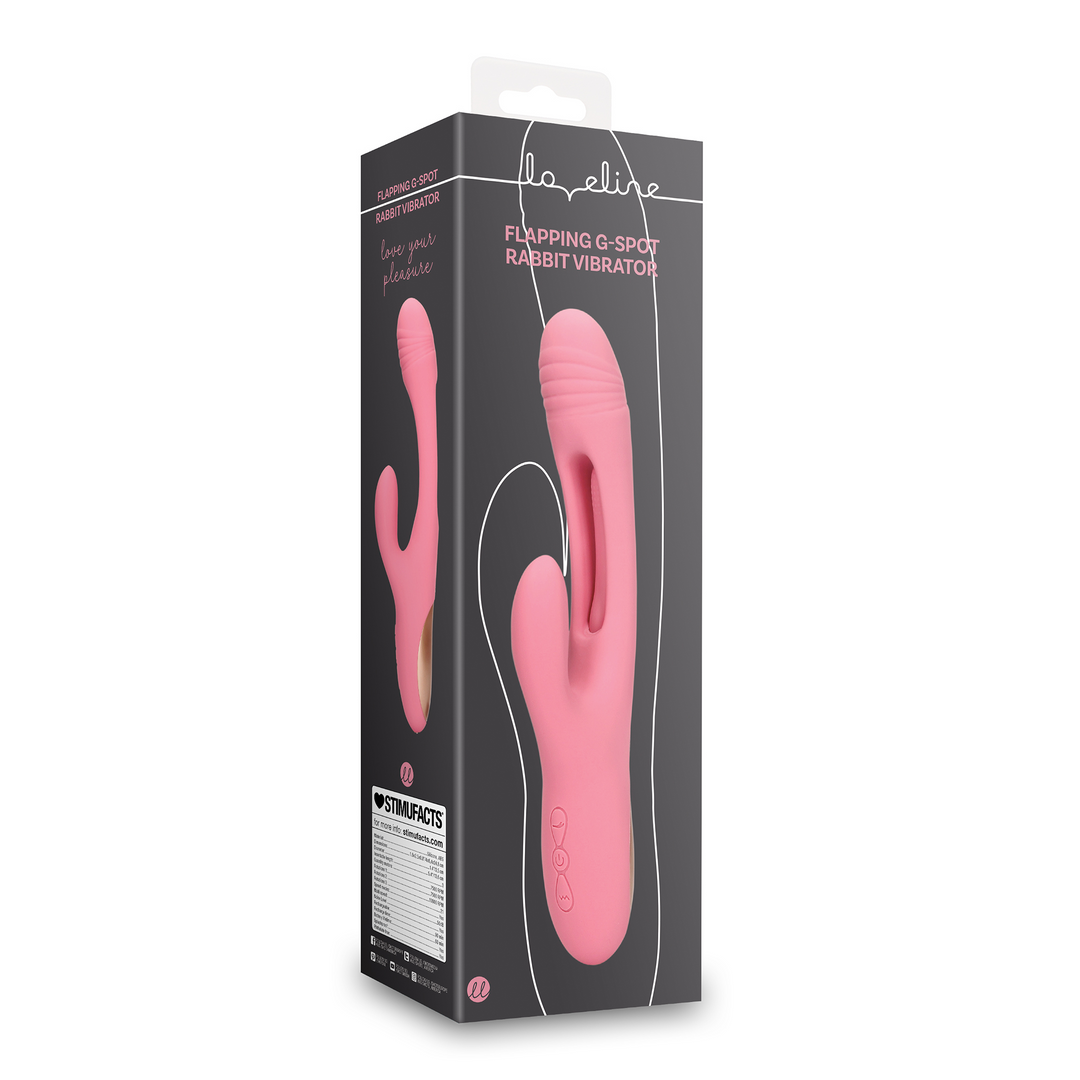 Flapping G-Spot Rabbit Vibrator - Pink Arabesque