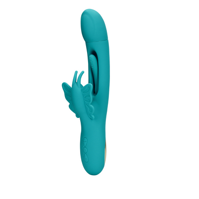 Flapping G-Spot Butterfly Vibrator - Peacock Blue