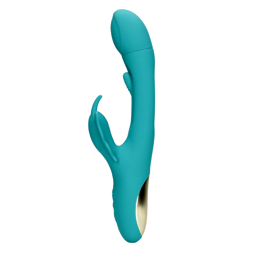 Flapping G-Spot Butterfly Vibrator - Peacock Blue