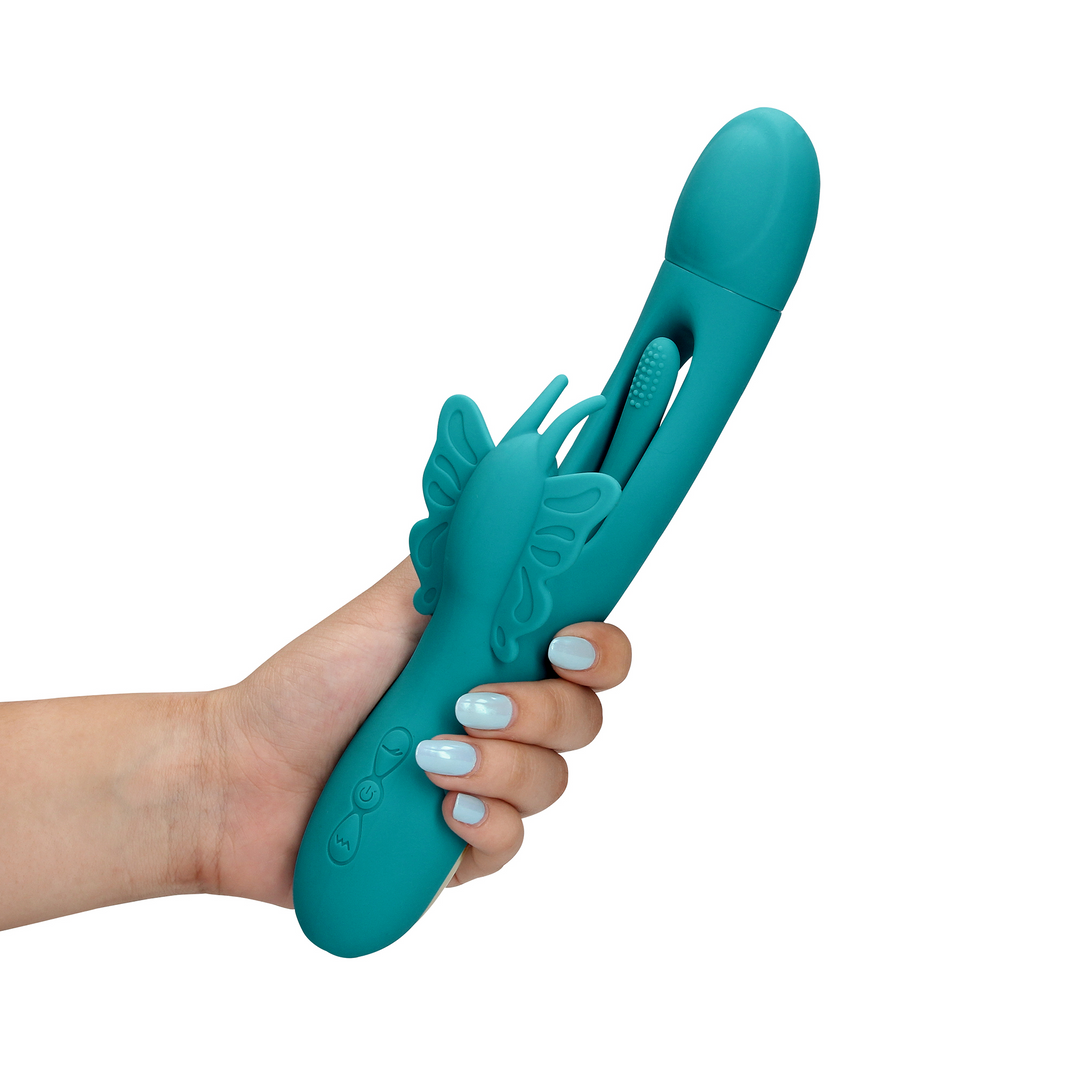 Flapping G-Spot Butterfly Vibrator - Peacock Blue