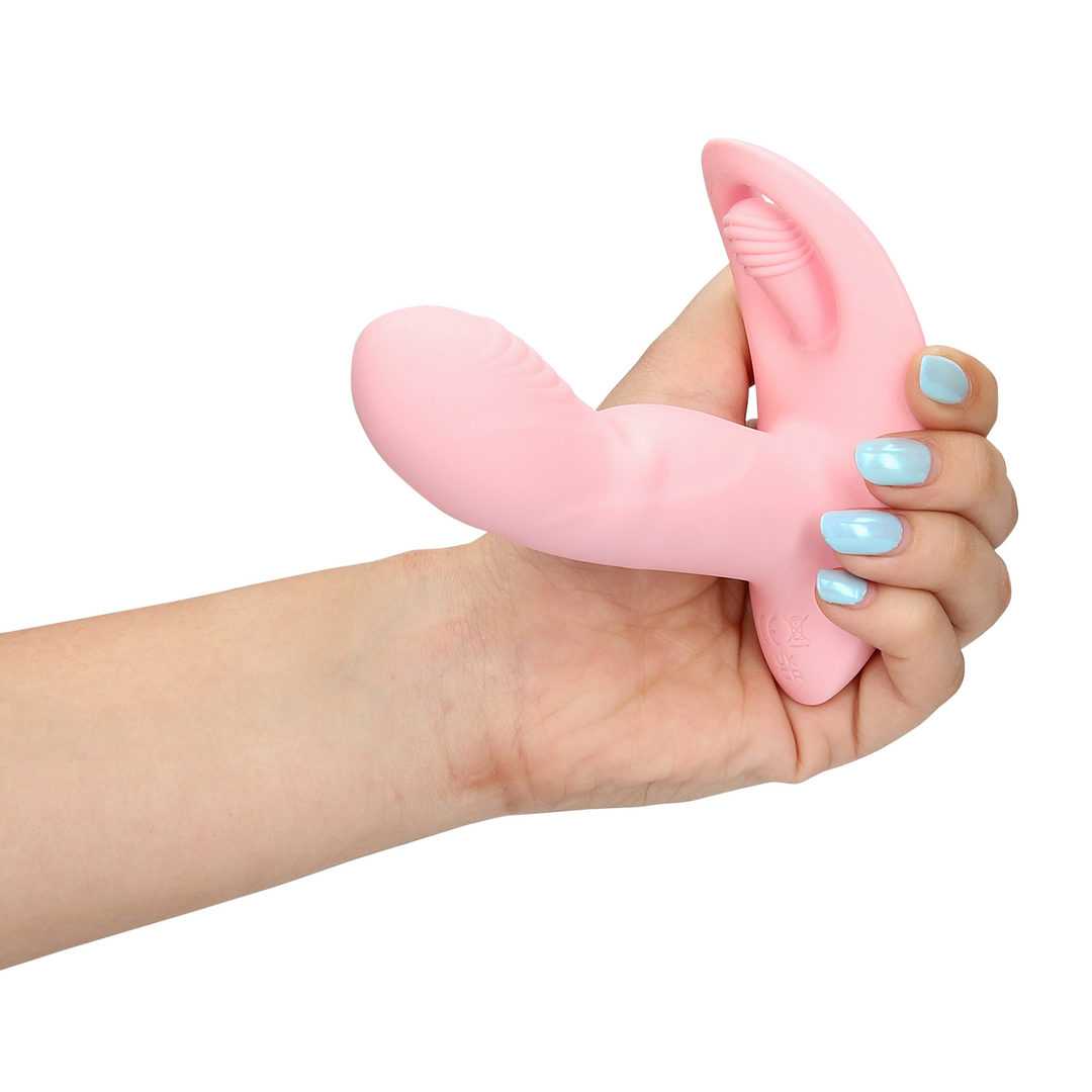 Wearable Fingering Motion Vibrator with Remote Control - Cherry Chiffon