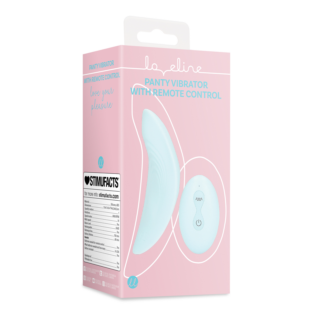 Panty Vibrator with Remote Control - Arctic Blue