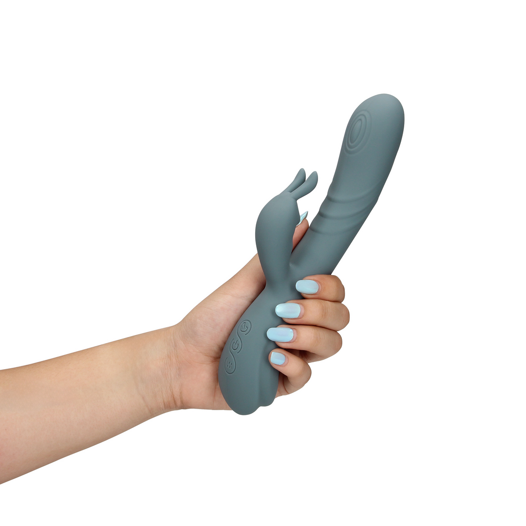 Fingering Motion Rabbit Vibrator - Weathervane Grey