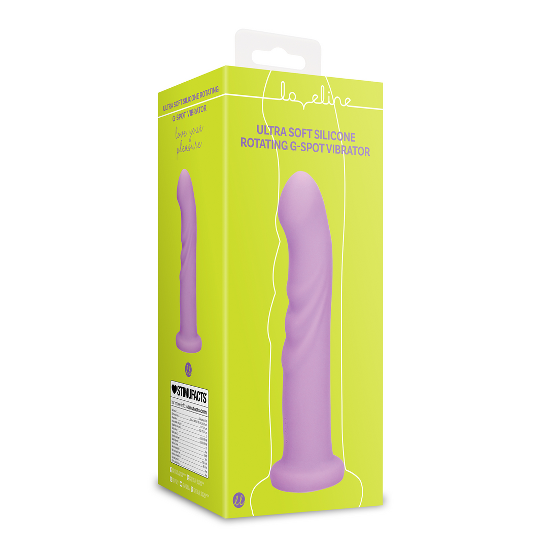 Ultra Soft Silicone Rotating G-Spot Vibrator - Lavender Spectacle