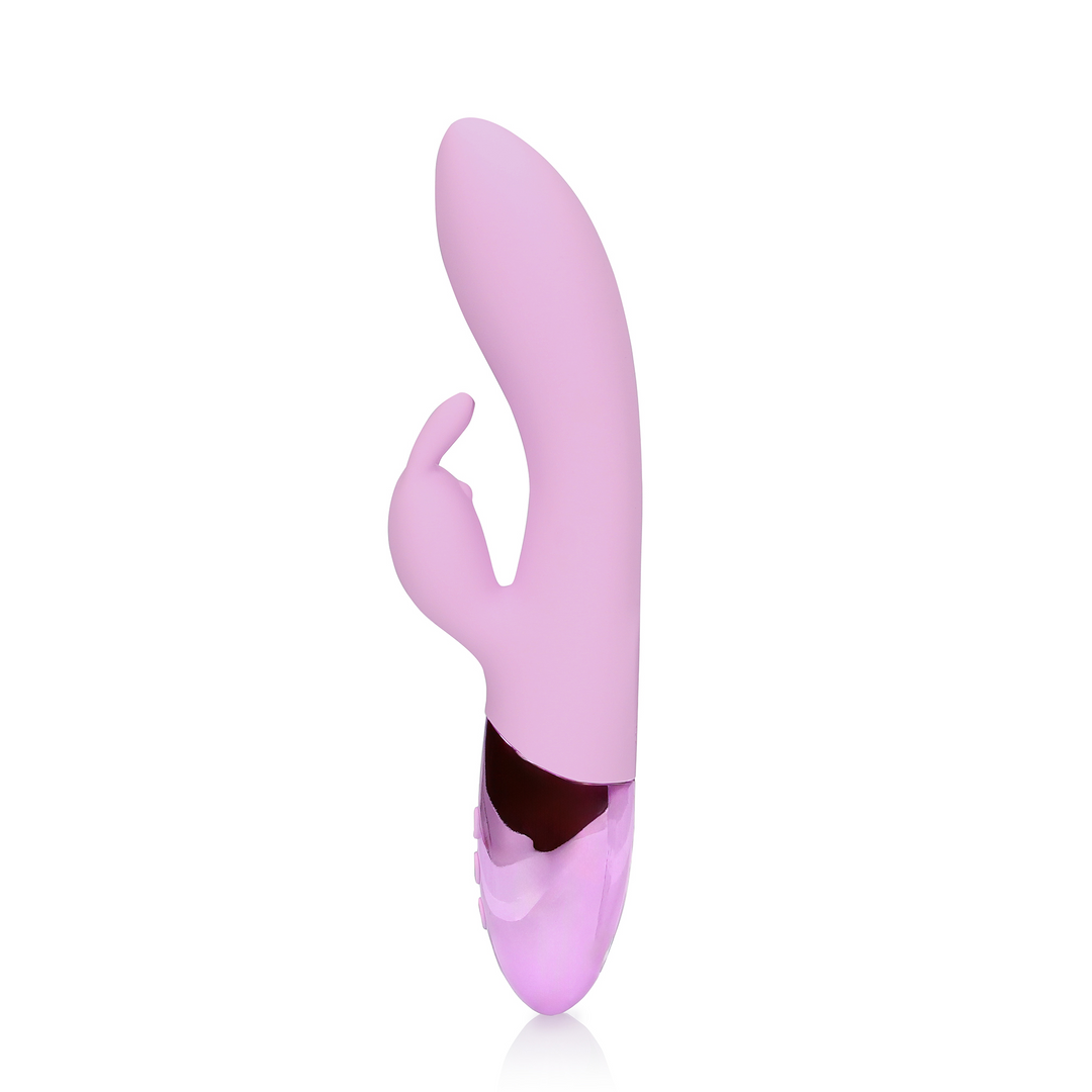 Ultra Soft Silicone Rabbit Vibrator - Exotic Fuchsia