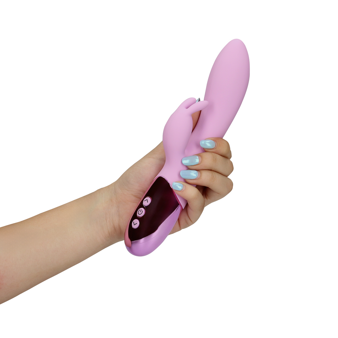 Ultra Soft Silicone Rabbit Vibrator - Exotic Fuchsia