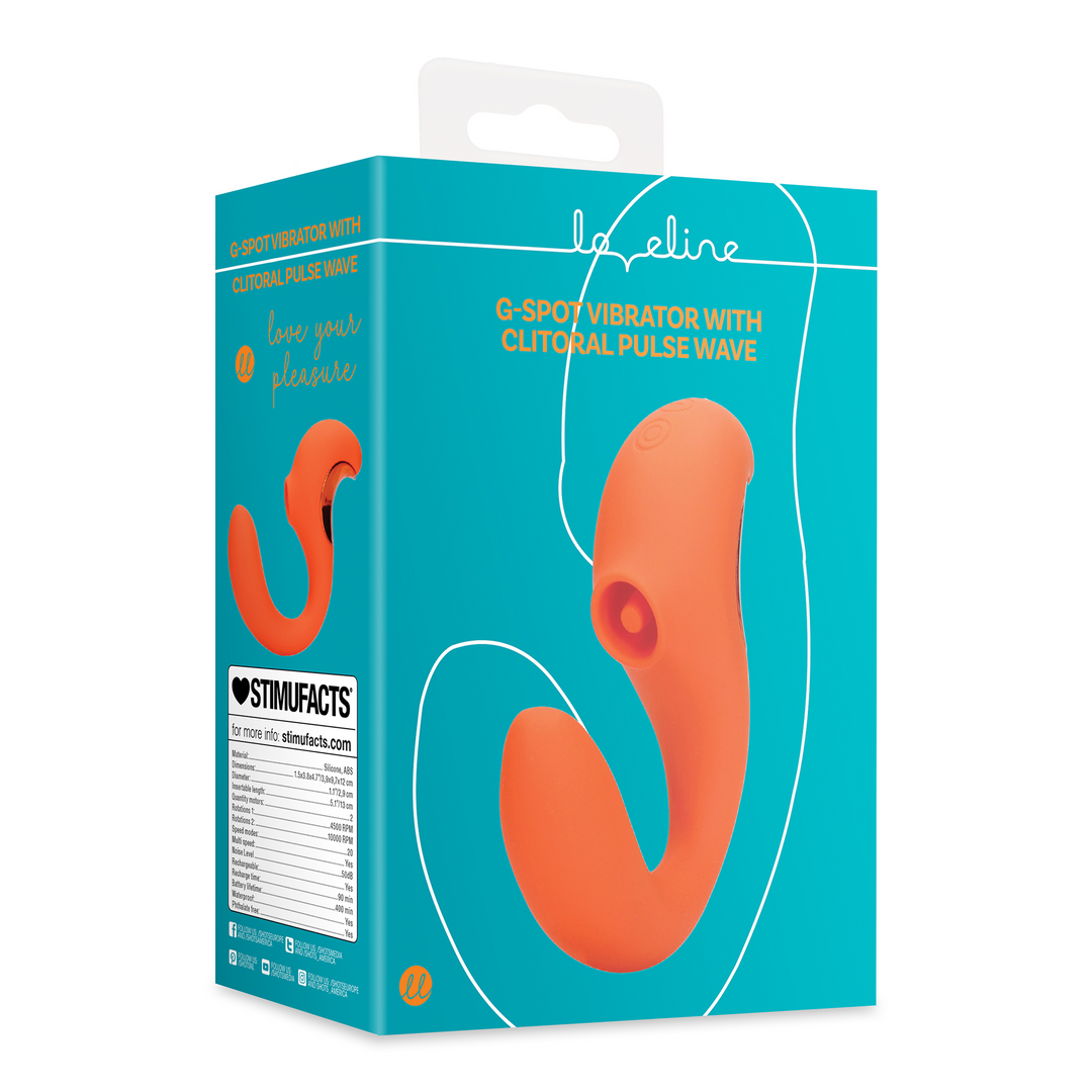 G-Spot Vibrator with Clitoral Pulse Wave - Untamed Orange