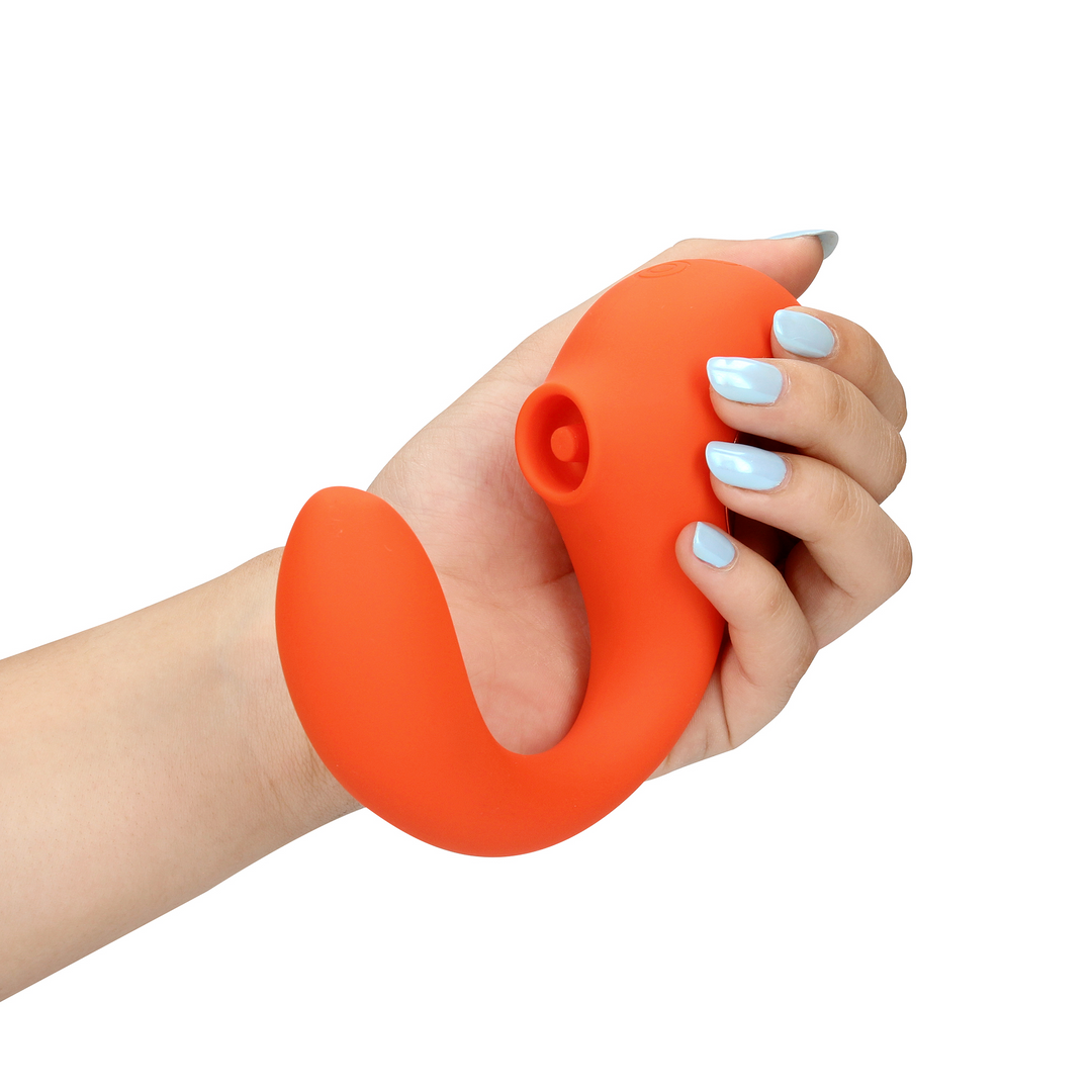 G-Spot Vibrator with Clitoral Pulse Wave - Untamed Orange