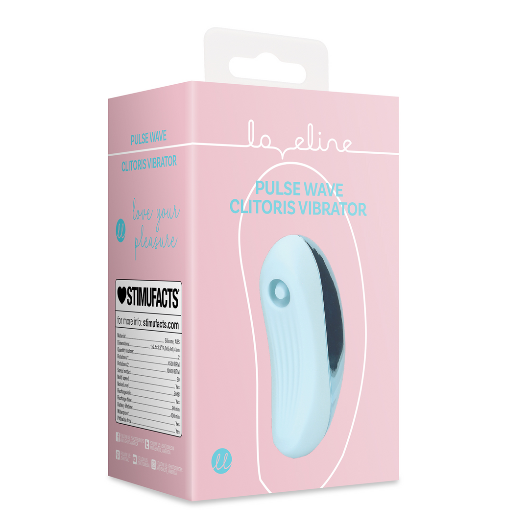 Pulse Wave Clitoris Vibrator - Arctic Blue