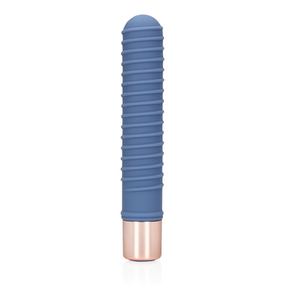 Ribbed Mini Vibrator - Blue Horizon