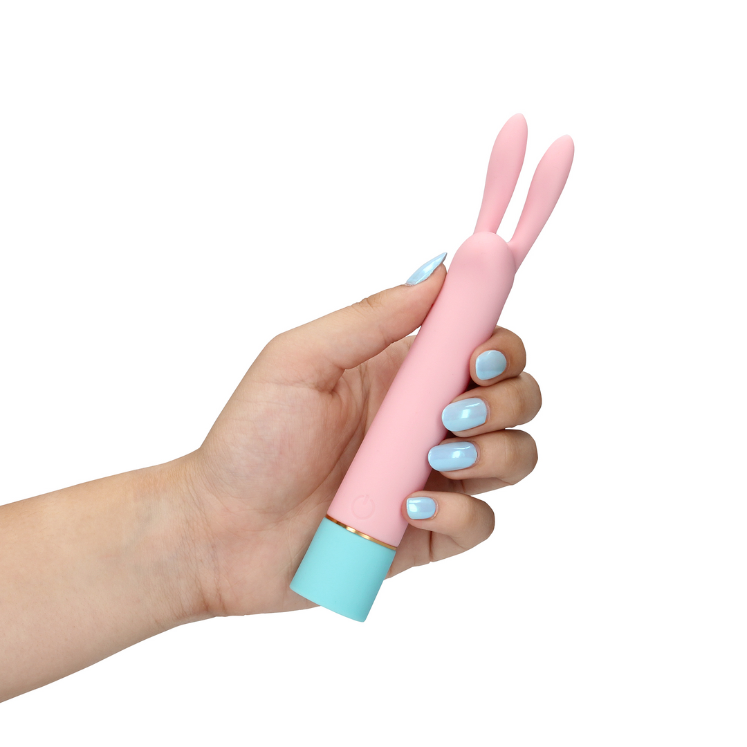 Mini Rabbit Vibrator with USB Charger - Cherry Chiffon