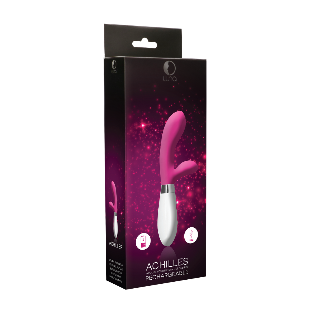 Achilles - Rechargeable Rabbit Vibrator - Pink