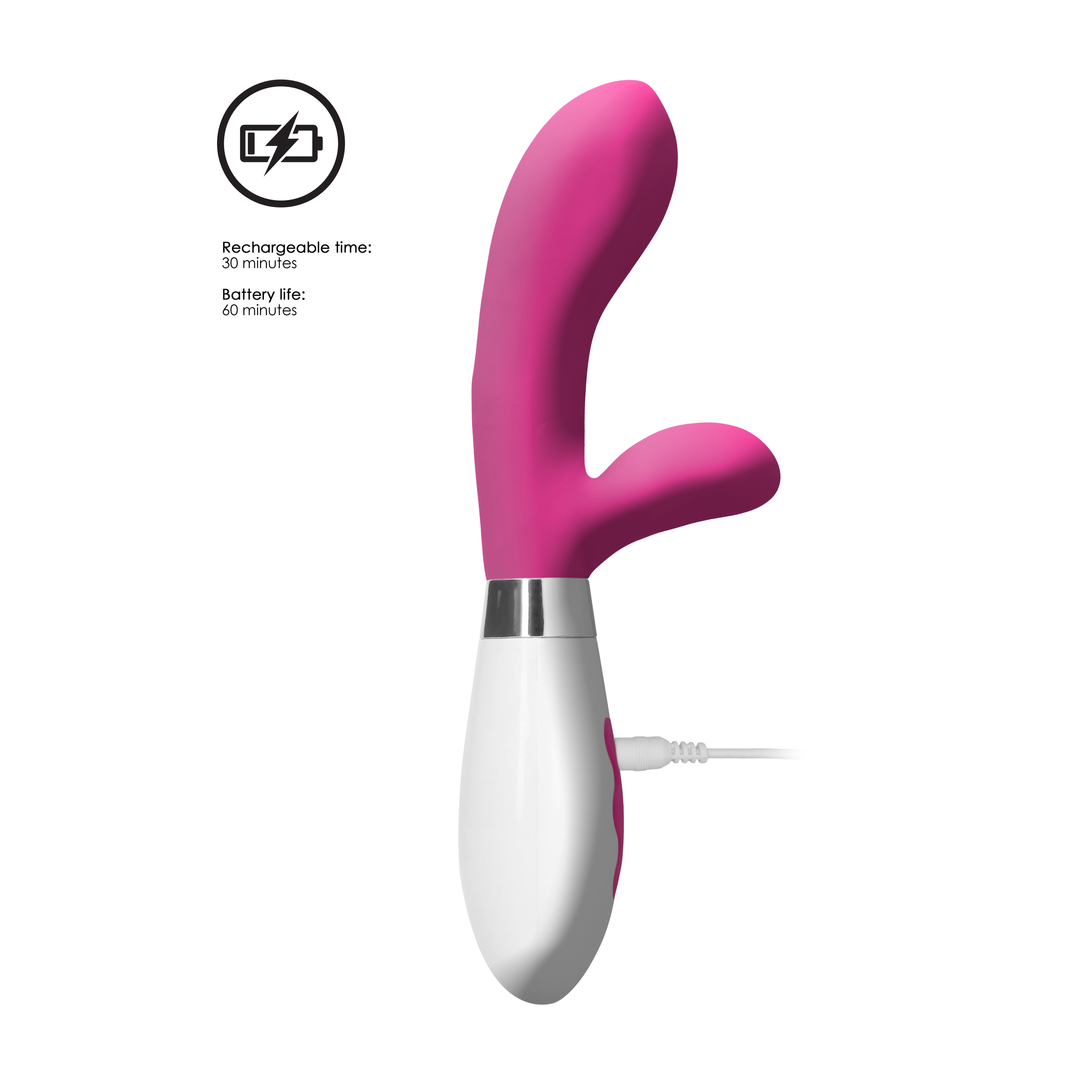 Achilles - Rechargeable Rabbit Vibrator - Pink