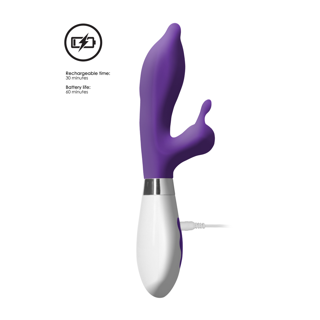 Adonis - Rechargeable Rabbit Vibrator - Purple