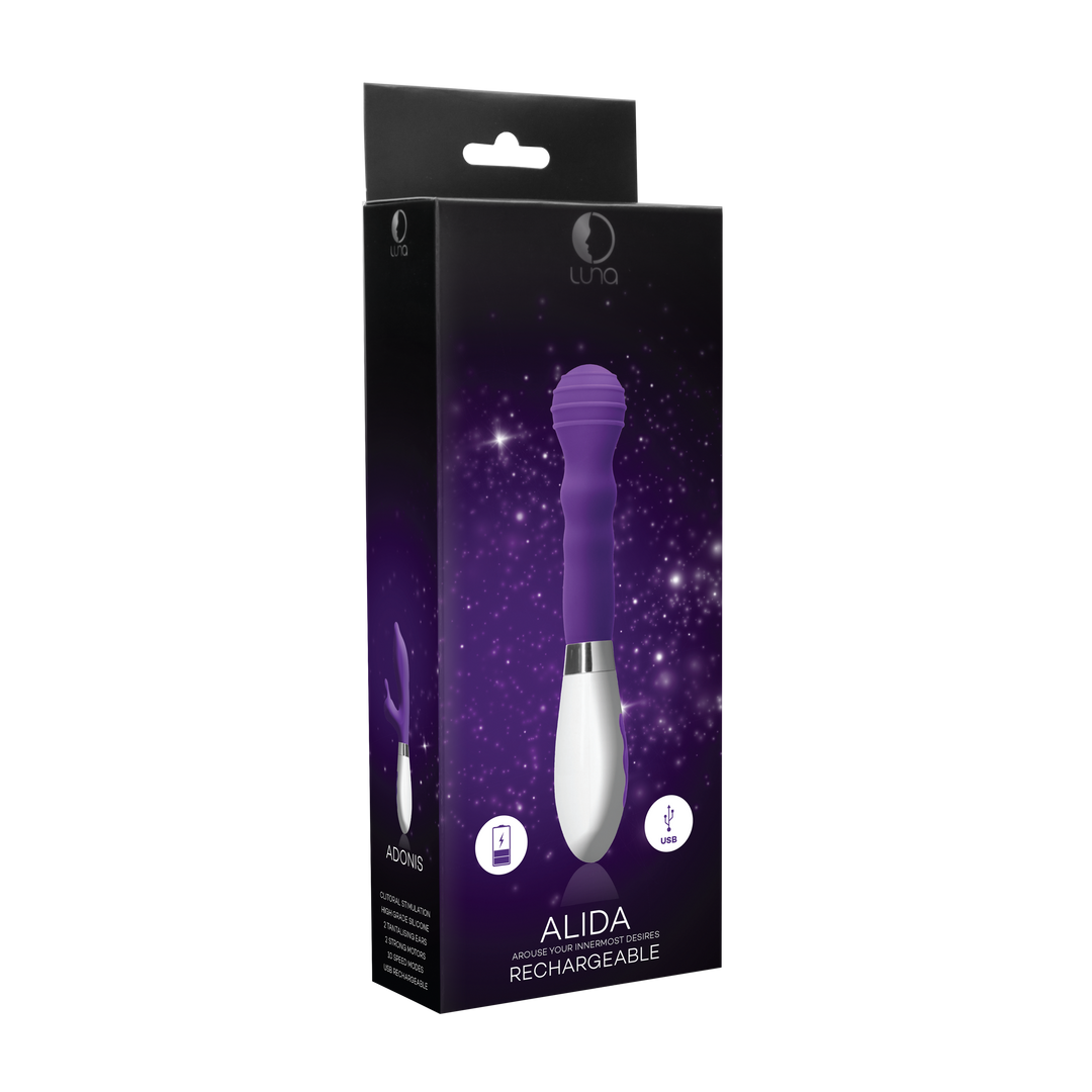 Alida - Rechargeable Vibrator - Purple