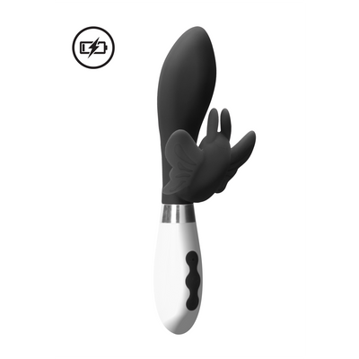 Alexios - Rechargeable Rabbit Vibrator - Black