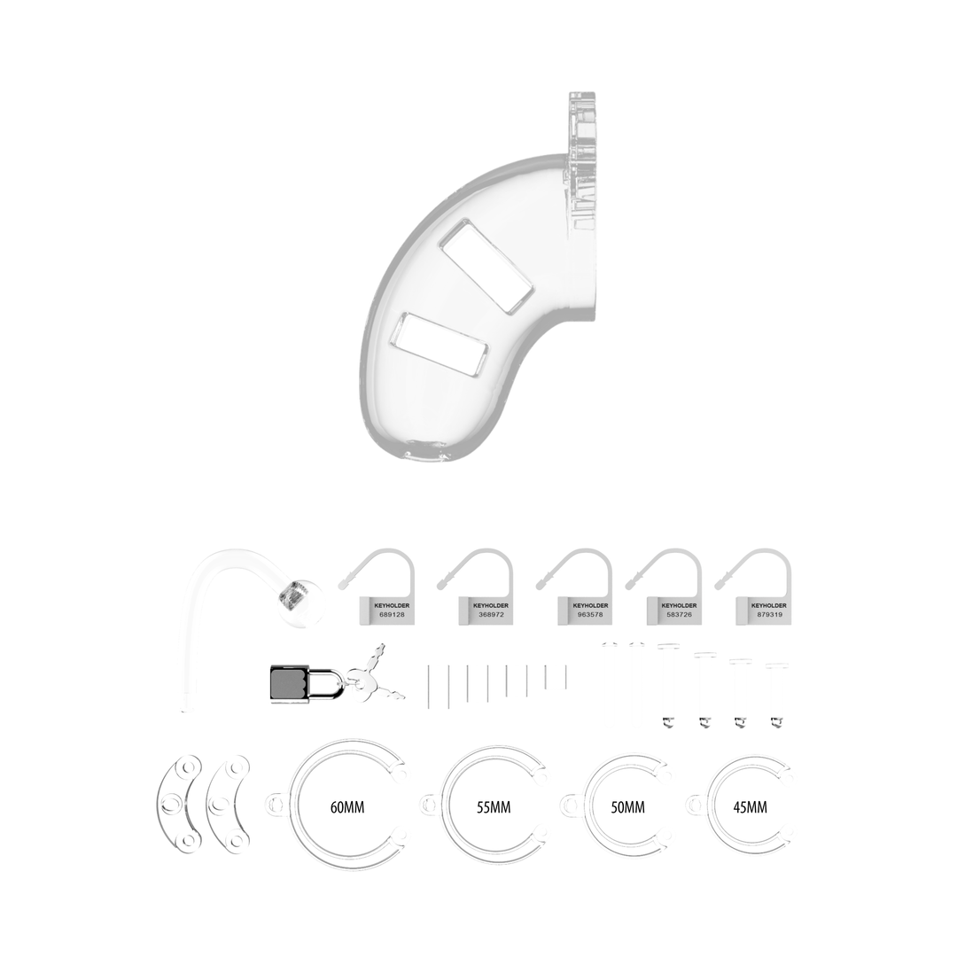 Model 10 Chastity Cock Cage with Plug - 3.5 / 9 cm