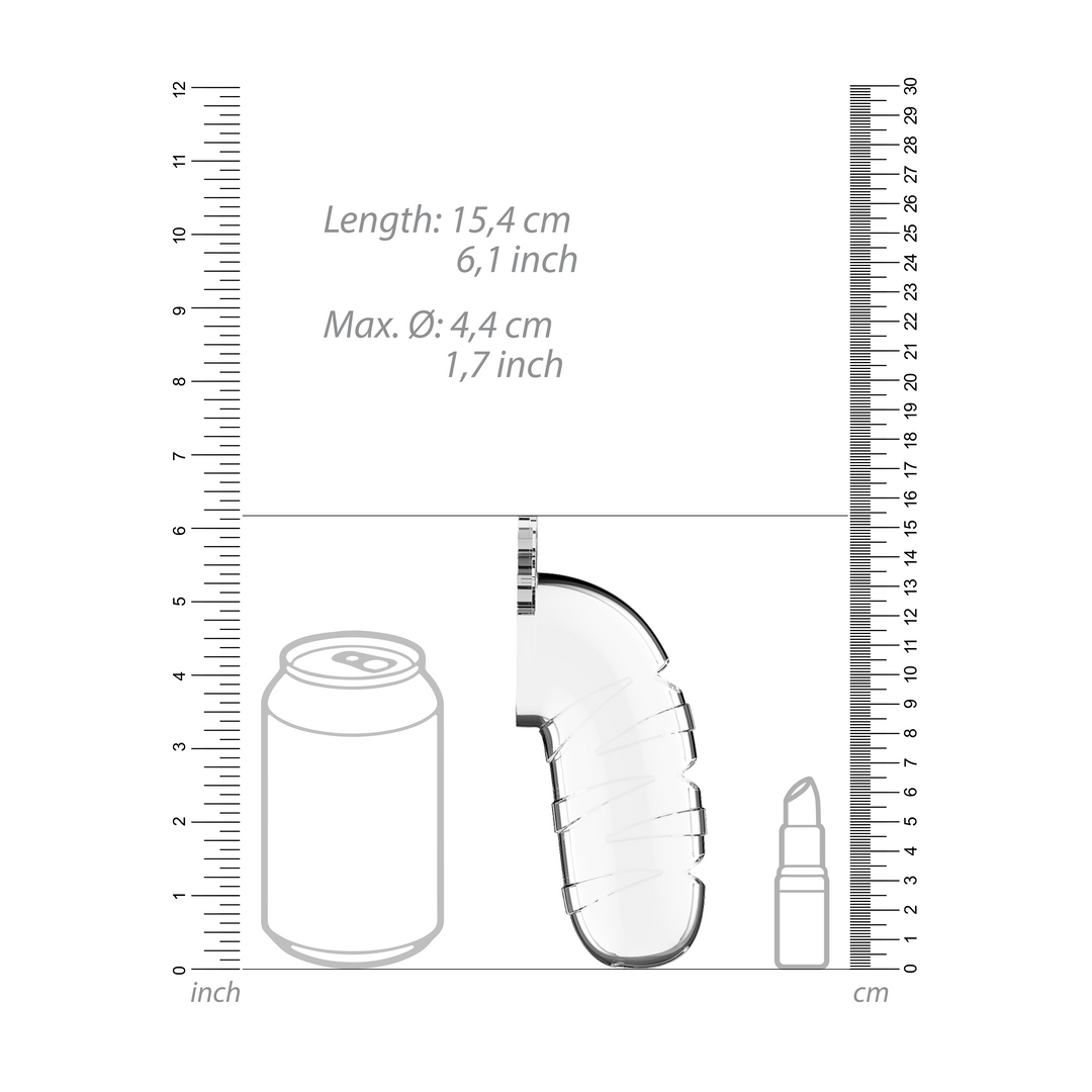 Model 17 Chastity Cock Cage with Urethral Sounding - 5.5 / 14 cm