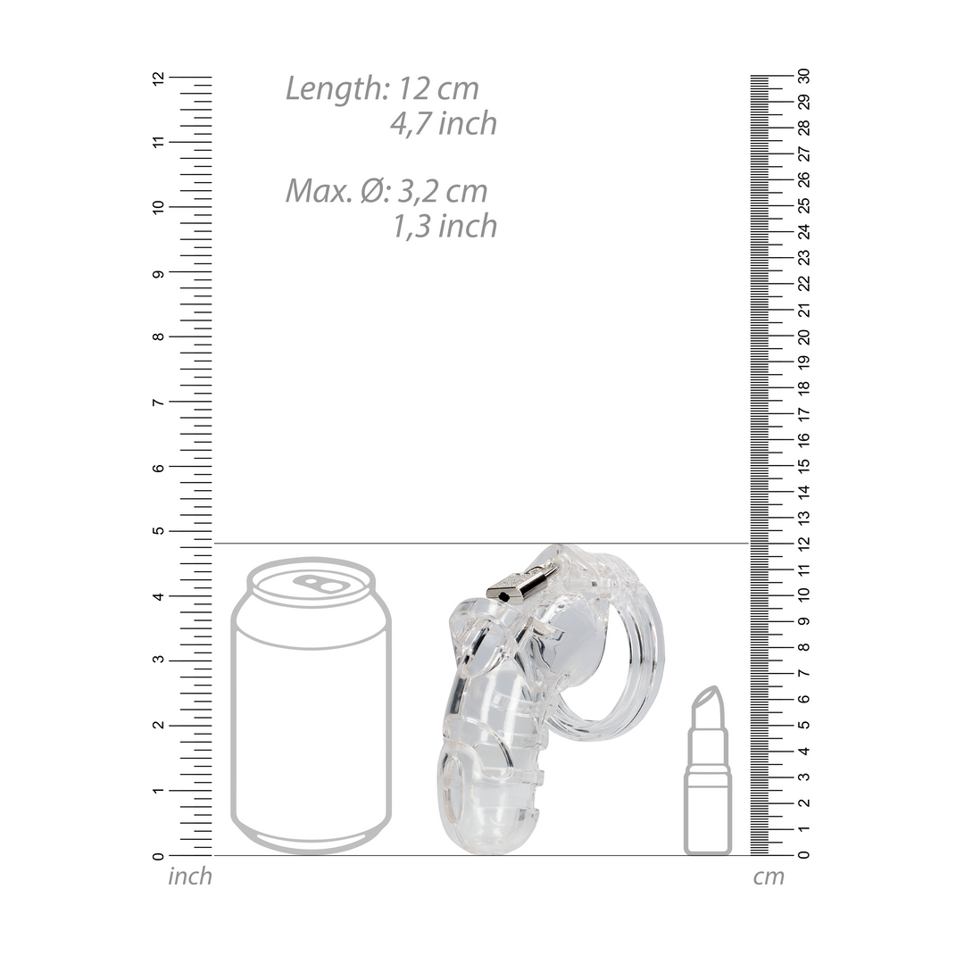 Model 26 - Chastity Cage - 4.5'' / 11,5 cm - Transparent