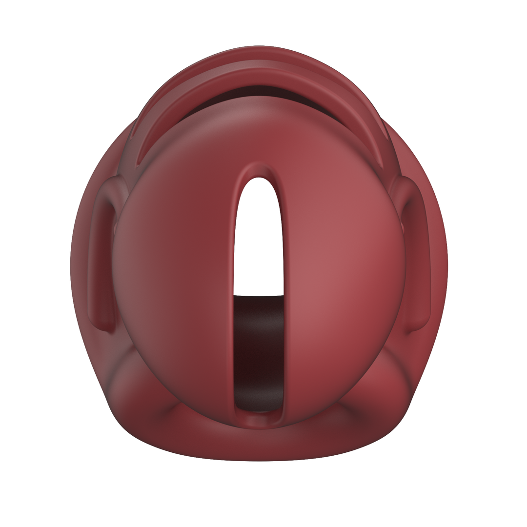 Model 28 - Ultra Soft Silicone Chastity Cage - Red