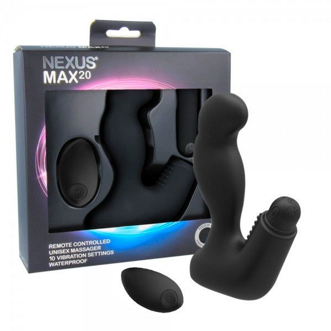 Max 20 - Wasserdichter Unisex-Massager mit Fernbedienung