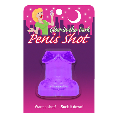 Glow-in-the-Dark Penis Shot - Purple