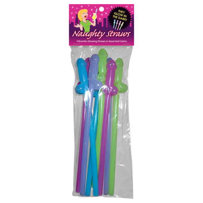 Glow-in-the-Dark Naughty Straws