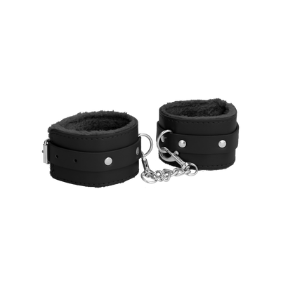 Plush Leather Handcuffs